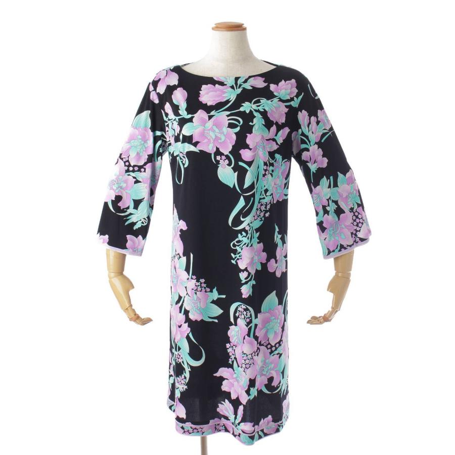 LEONARD 【レオナール】LEONARD 18SS カンカン 花柄 バックジップ  