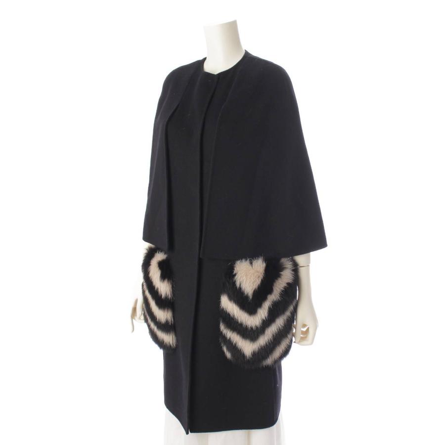FENDI 【フェンディ】Fendi 17AW ファーポケット ケープコート  