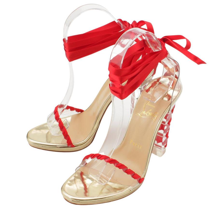 Christian Louboutin サンダル赤 37 1/2