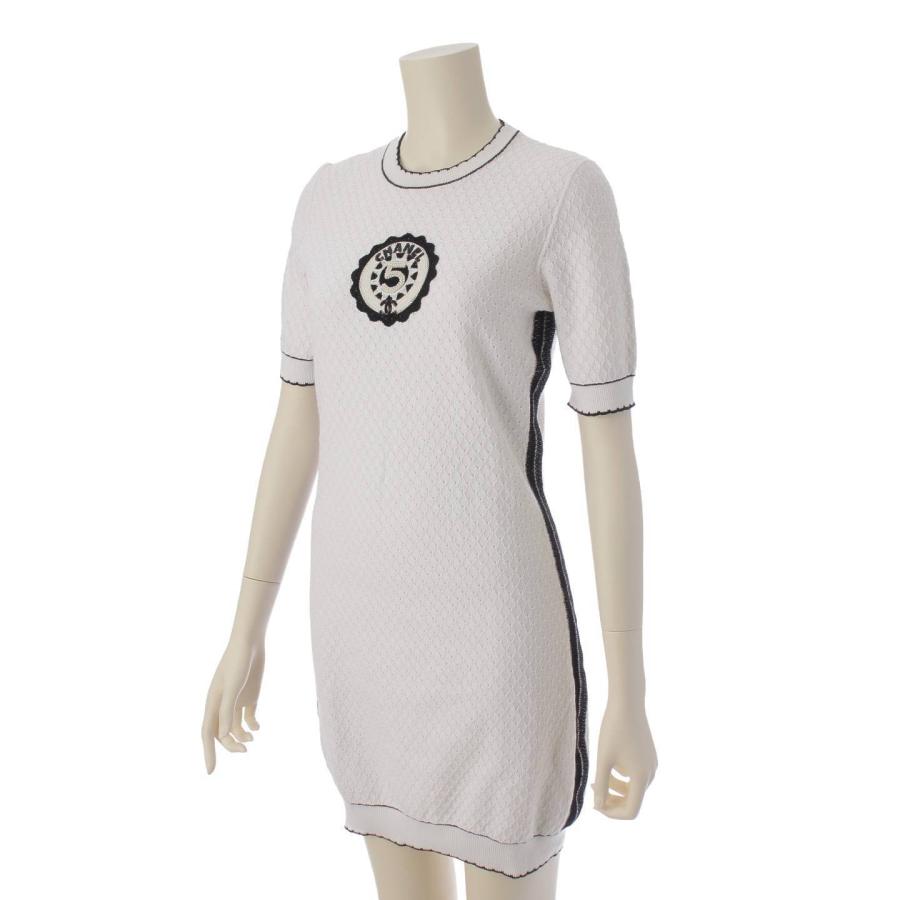 CHANEL 【シャネル】Chanel ココマーク ロゴ ニットワンピース No.5 