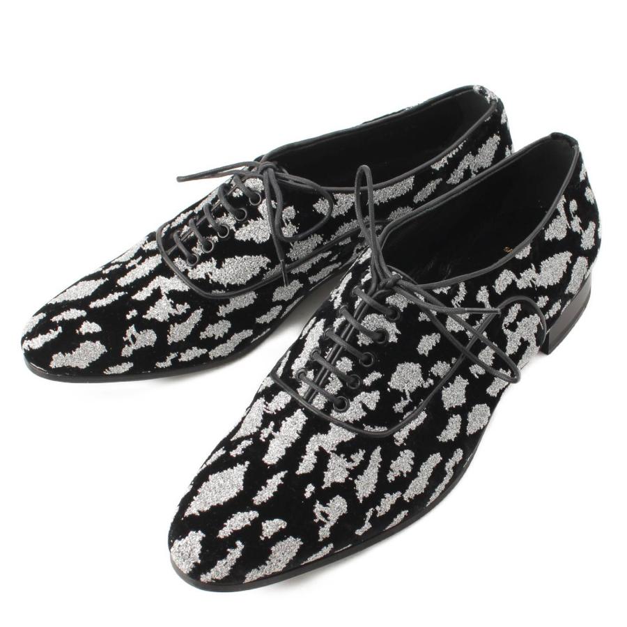 SAINT LAURENT 【サンローラン】SAINT LAURENT スエード ラメ レース 