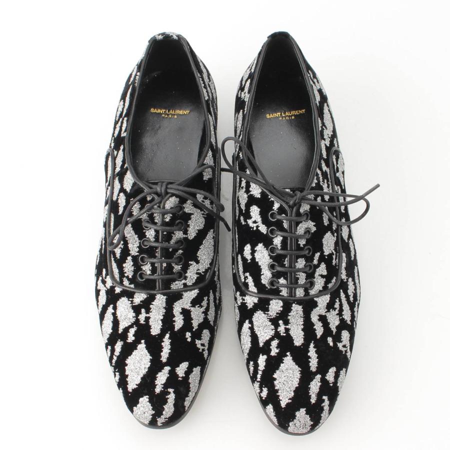 SAINT LAURENT 【サンローラン】SAINT LAURENT スエード ラメ レース 