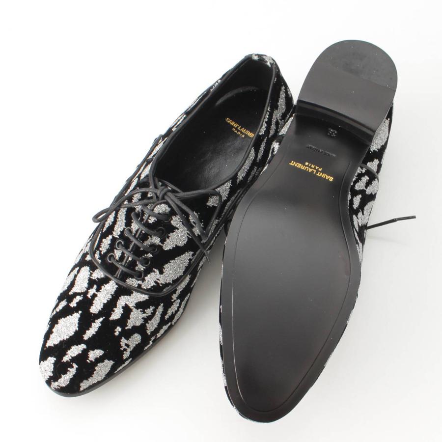 SAINT LAURENT 【サンローラン】SAINT LAURENT スエード ラメ レース 