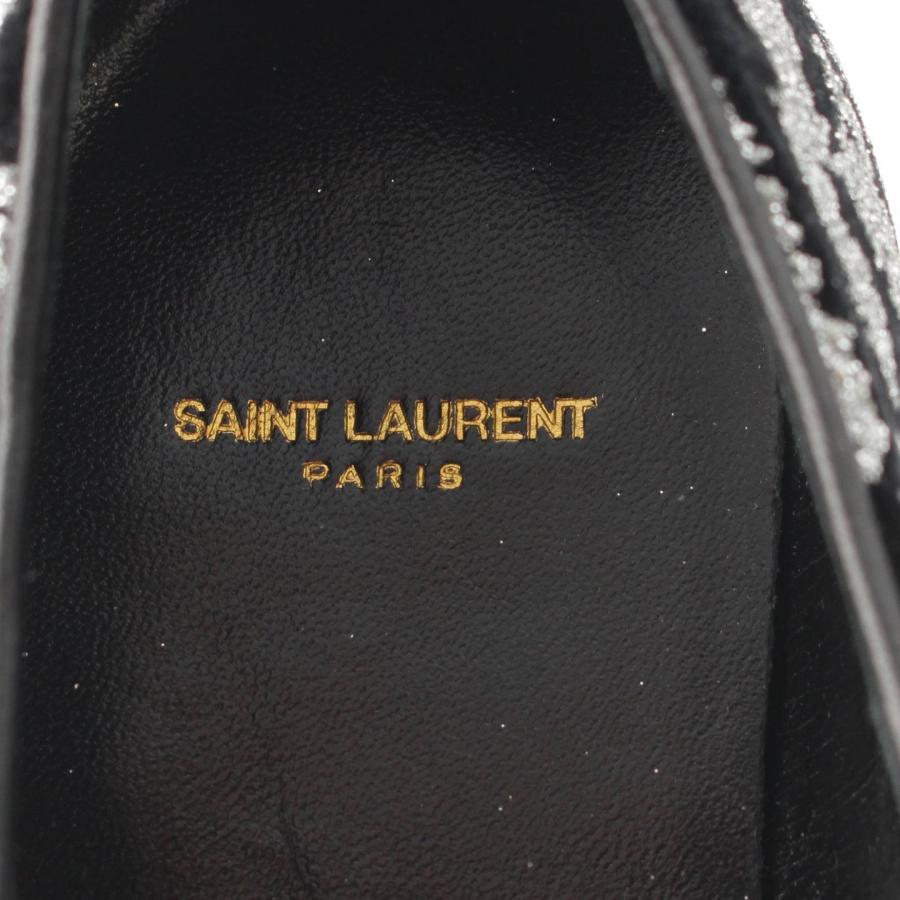 SAINT LAURENT 【サンローラン】SAINT LAURENT スエード ラメ レース 