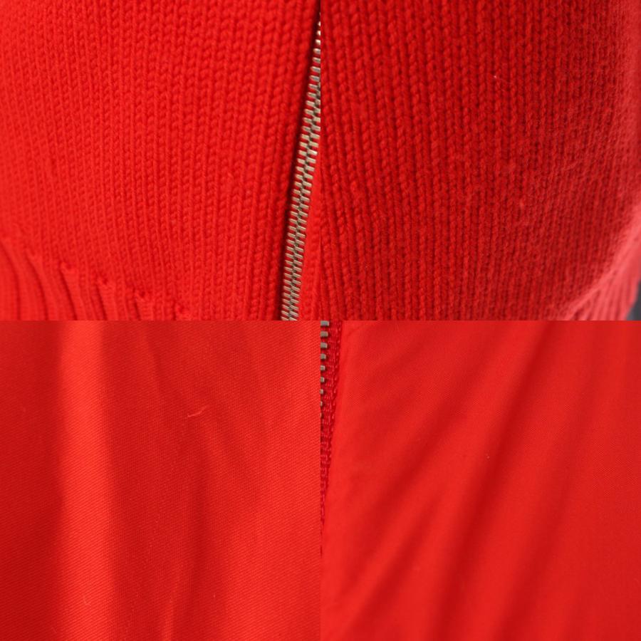 エルメスメンズ ニットジャケット ジップ ブルゾン レッド XL エルメスメンズ ニットジャケット ジップ ブルゾン レッド XL