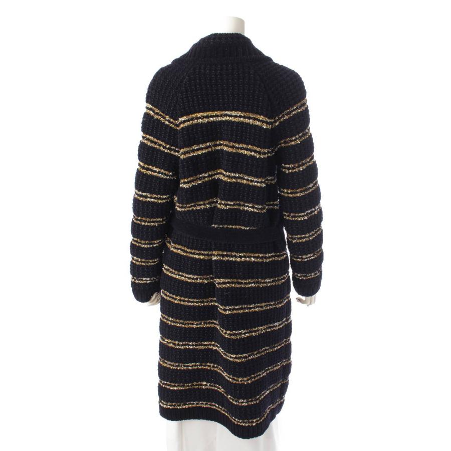 CHANEL 【シャネル】Chanel チェーン ベルト付き ボーダー ウール  