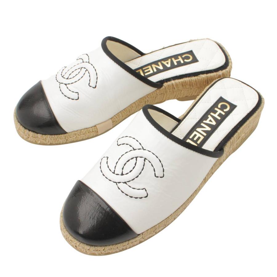 CHANEL 【シャネル】Chanel 23P ココマーク エスパドリーユ フラット  