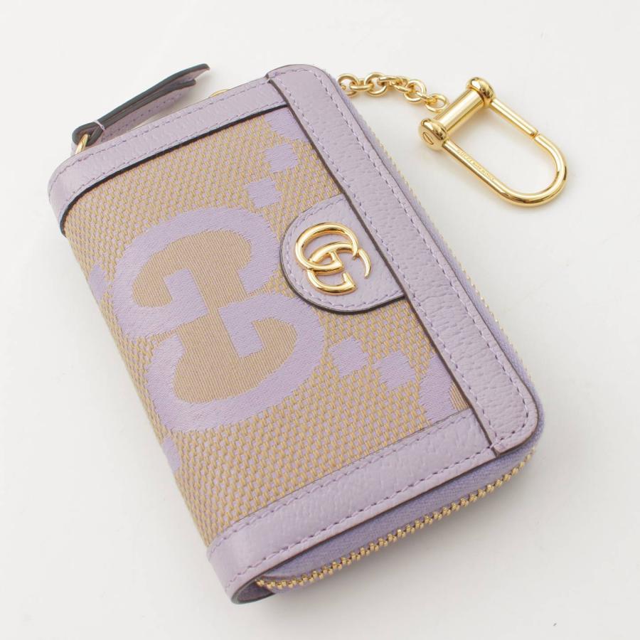 GUCCI 【グッチ】Gucci ジャンボGG キャンバス×レザー カードケース  