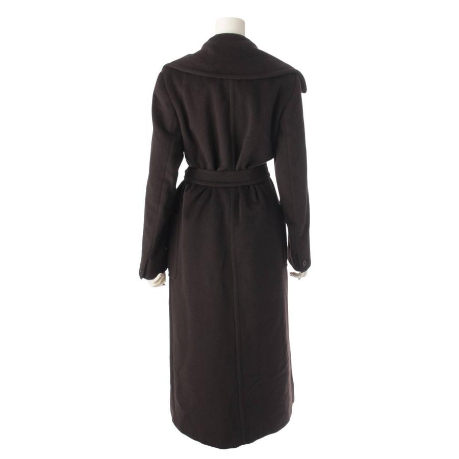 美品マックスマーラ カシミヤ マニュエラダークブラウンコート38