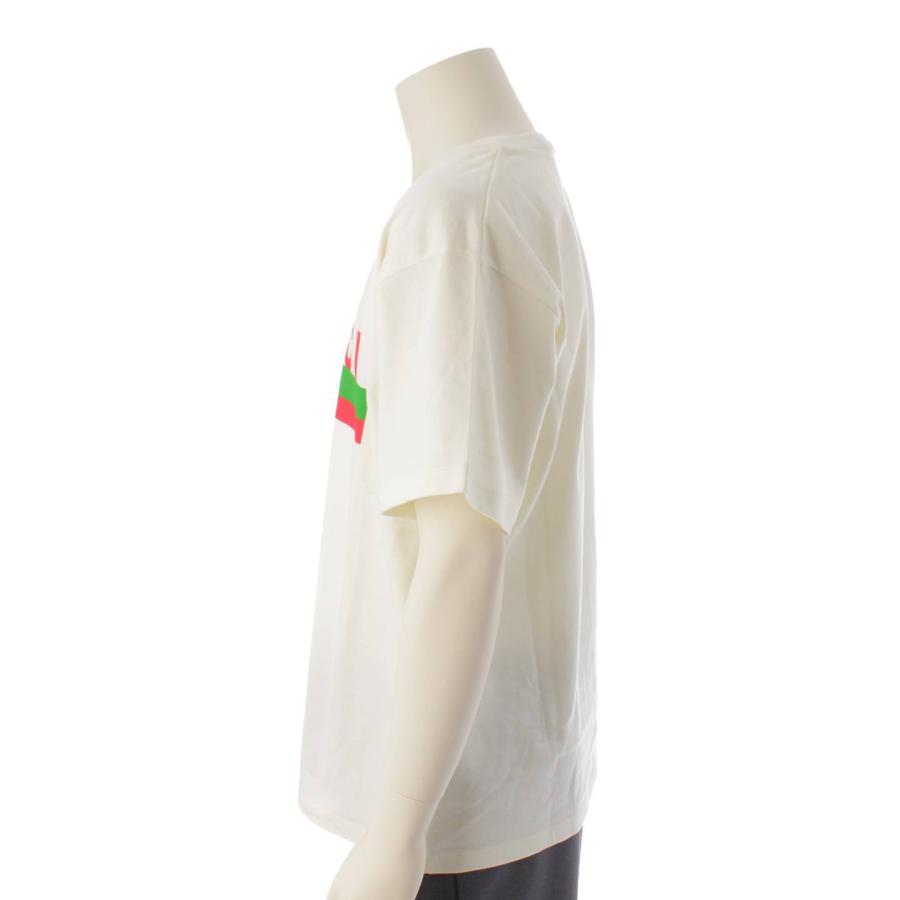 【グッチ】Gucci　メンズ 20SS ロゴ プリント オーバーサイズ Tシャツ 616036 ホワイト 【中古】187003｜retrojp｜03