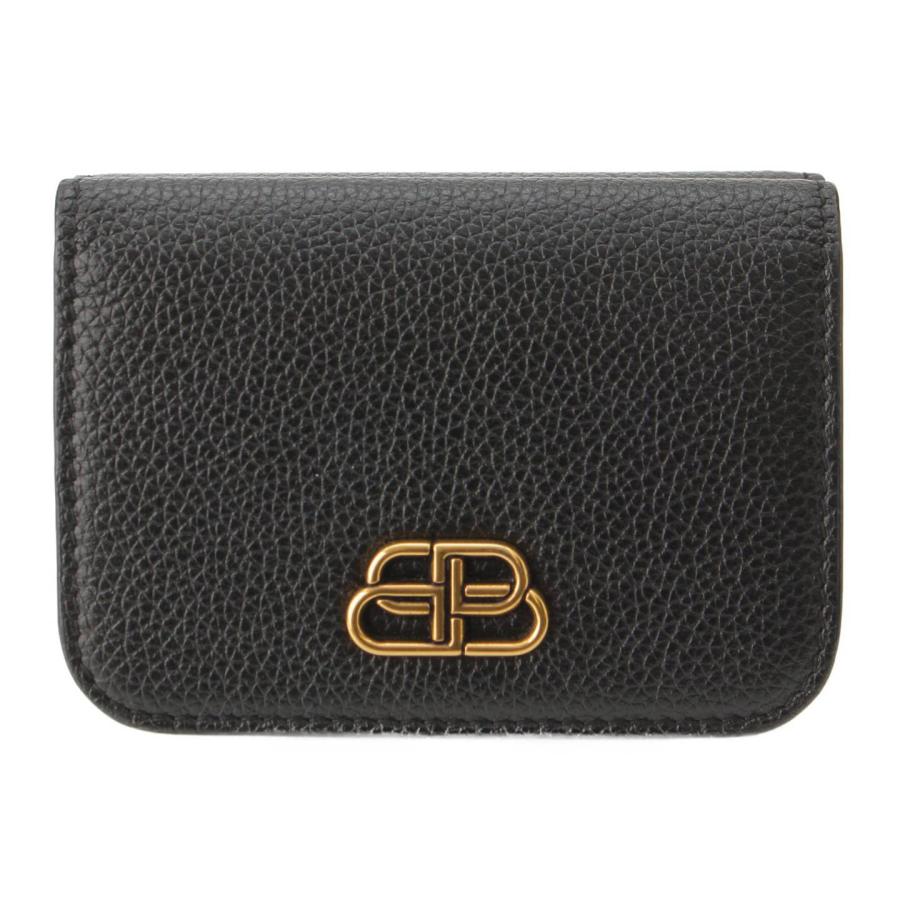 バレンシアガ】Balenciaga BBライン レザー コンパクトウォレット 財布 