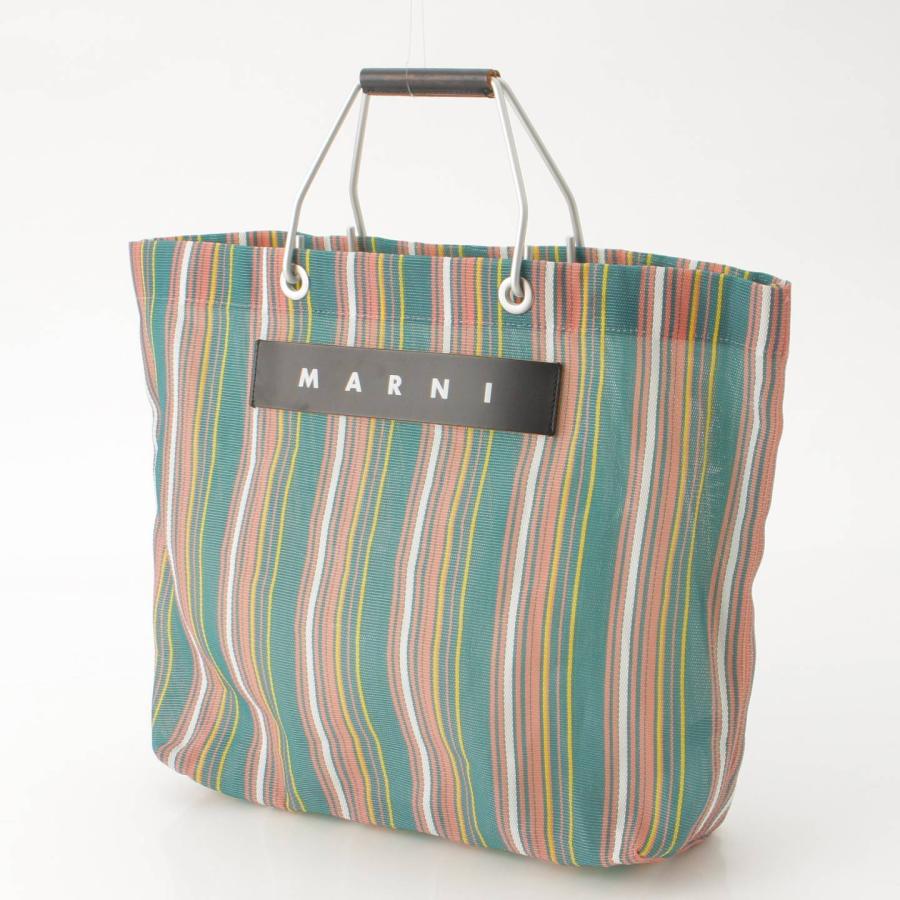 MARNI 【マルニ】Marni フラワーカフェ メッシュ ストライプ ハンド  