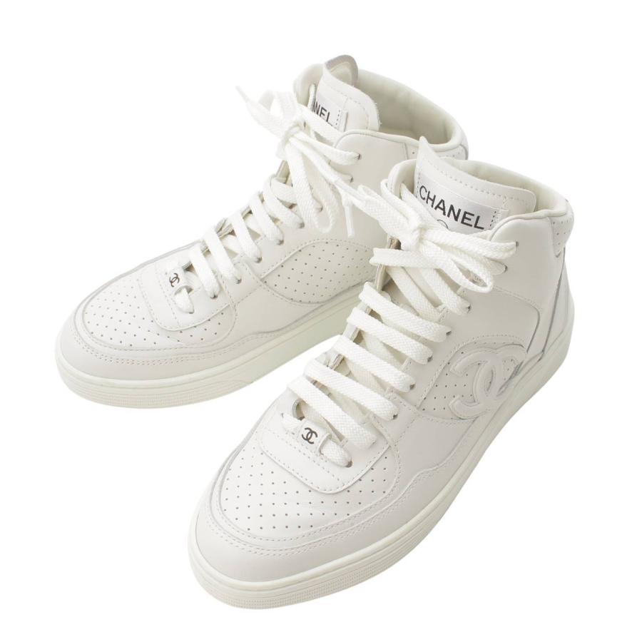 CHANEL 【シャネル】Chanel 23A ココマーク ハイカット レザー 