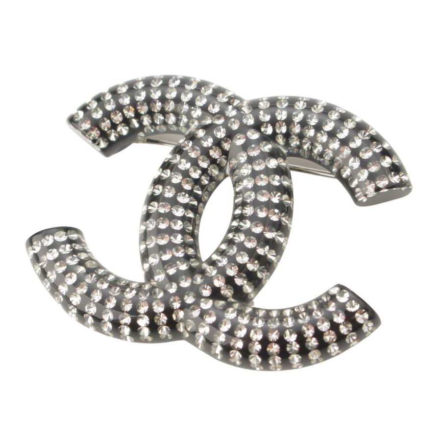 CHANEL 【シャネル】Chanel D21K ココマーク ラインストーン ブローチ 