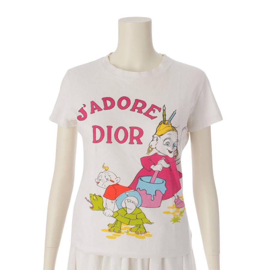ディオール】DIOR ガリアーノ期 アニメ絵 半袖 コットン Tシャツ 
