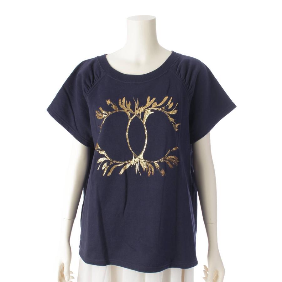 CHANEL 【シャネル】Chanel 18C ココマーク ラグラン コットン Tシャツ 