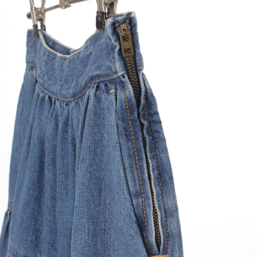 セリーヌ】Celine 20SS フレア ロング デニムスカート S060 502I 