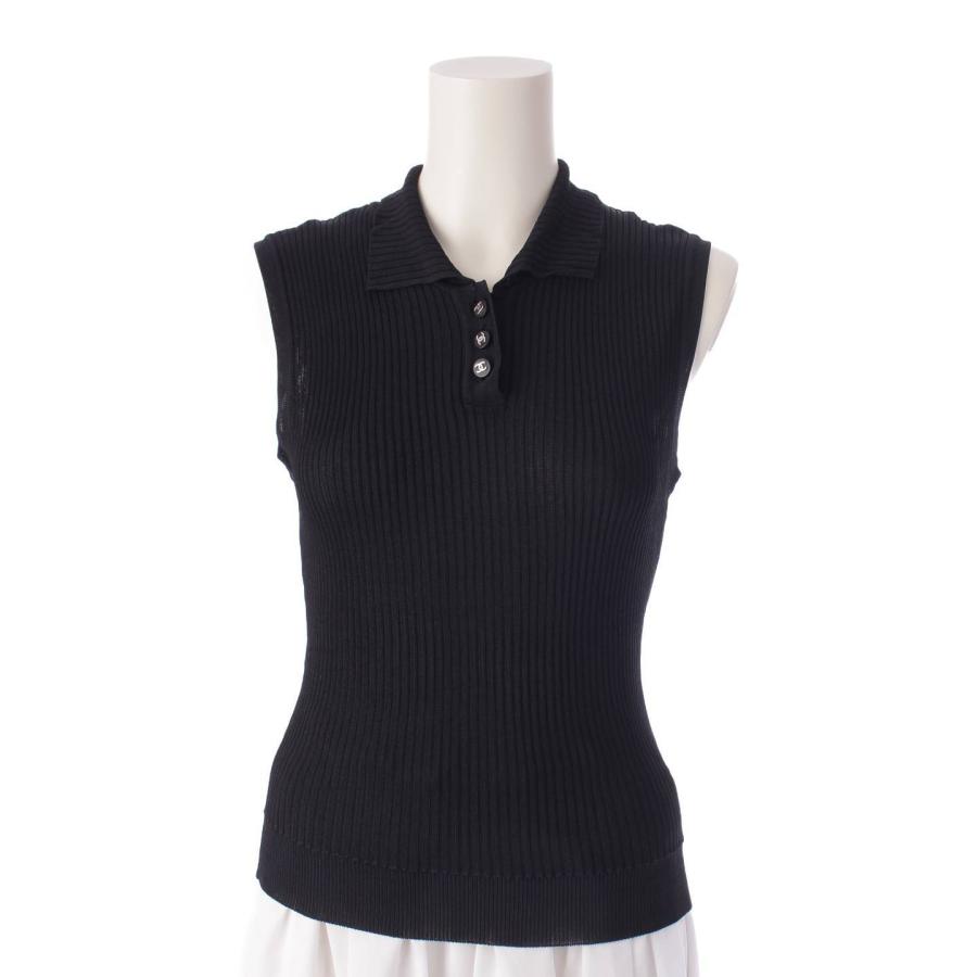 CHANEL 【シャネル】Chanel 97P ココボタン ノースリーブ ニット 