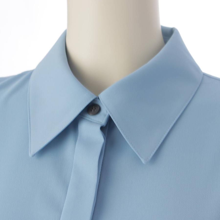 ADORE アドーア クリアドライ シャツ ワンピース 38号 23 年モデル アドーアADORE クリアドライ シャツワンピース ブルー 38