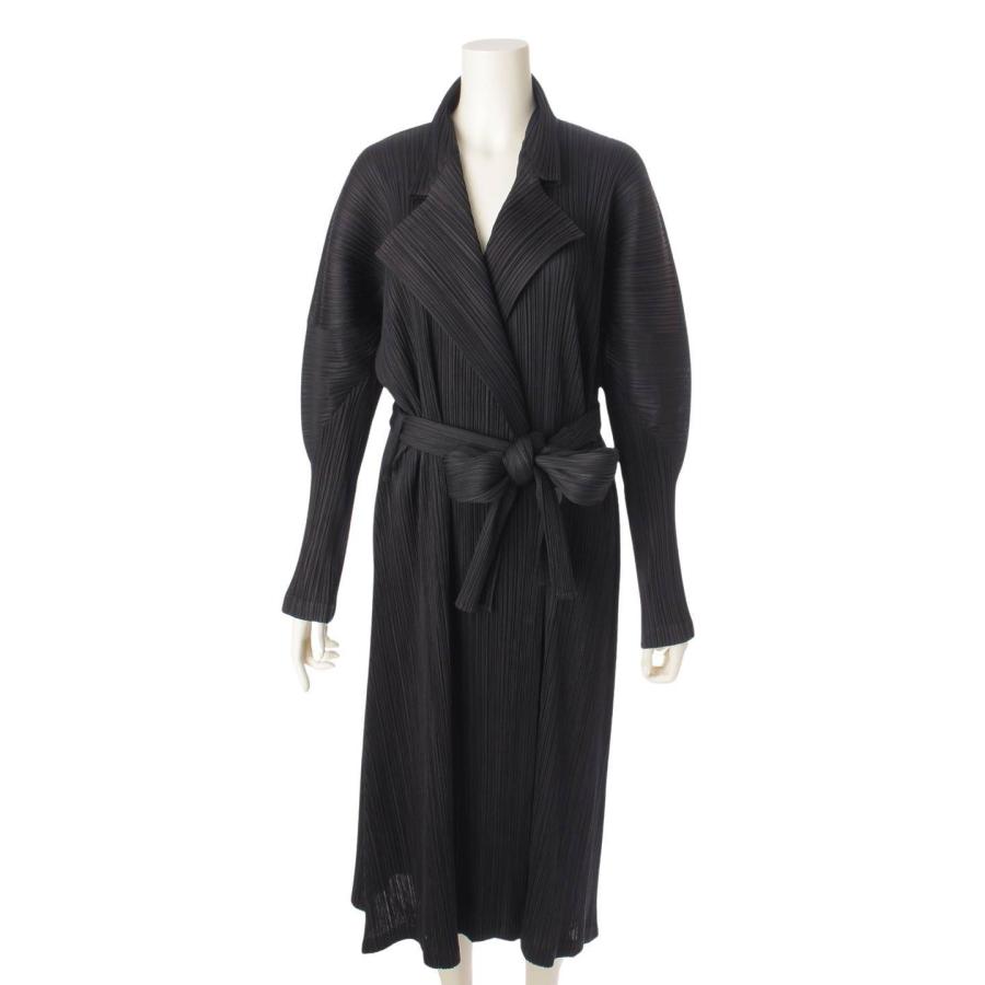 イッセイミヤケ　プリーツプリーズのロングジャケット PLEATS PLEASE ISSEY MIYAKE ロングジャケット