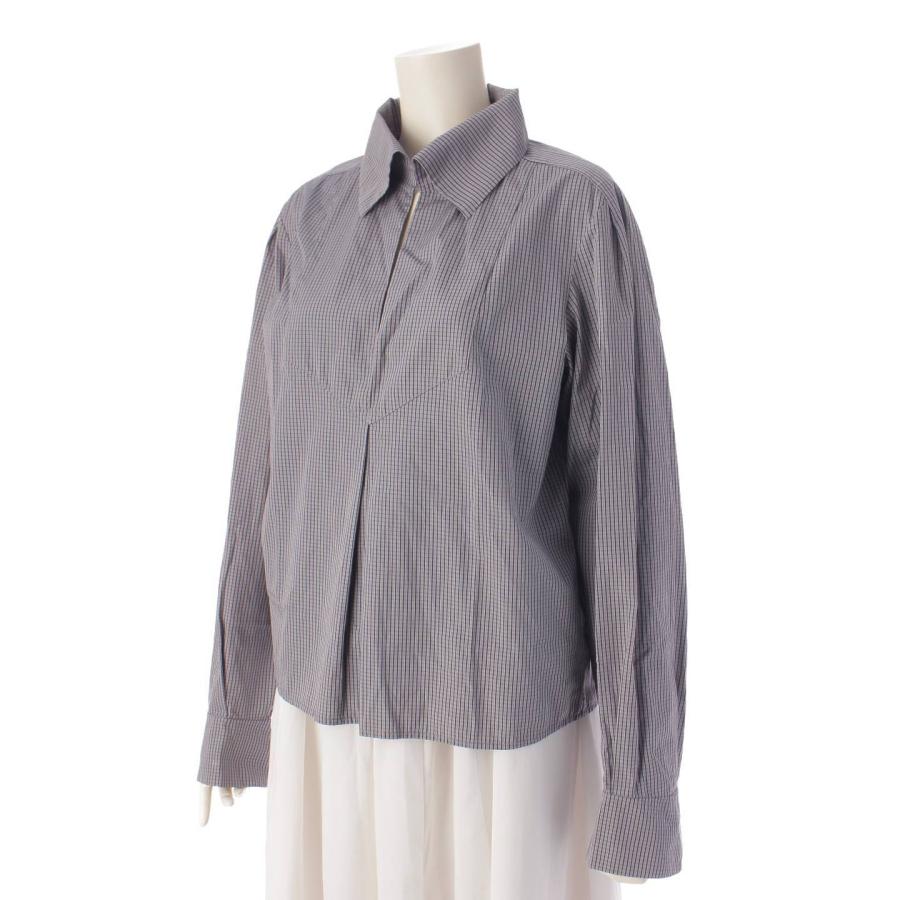 CHANEL チェック柄 長袖シャツ