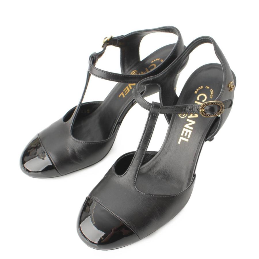 CHANEL 【シャネル】Chanel 22B ココマーク レザー ヒール パンプス 