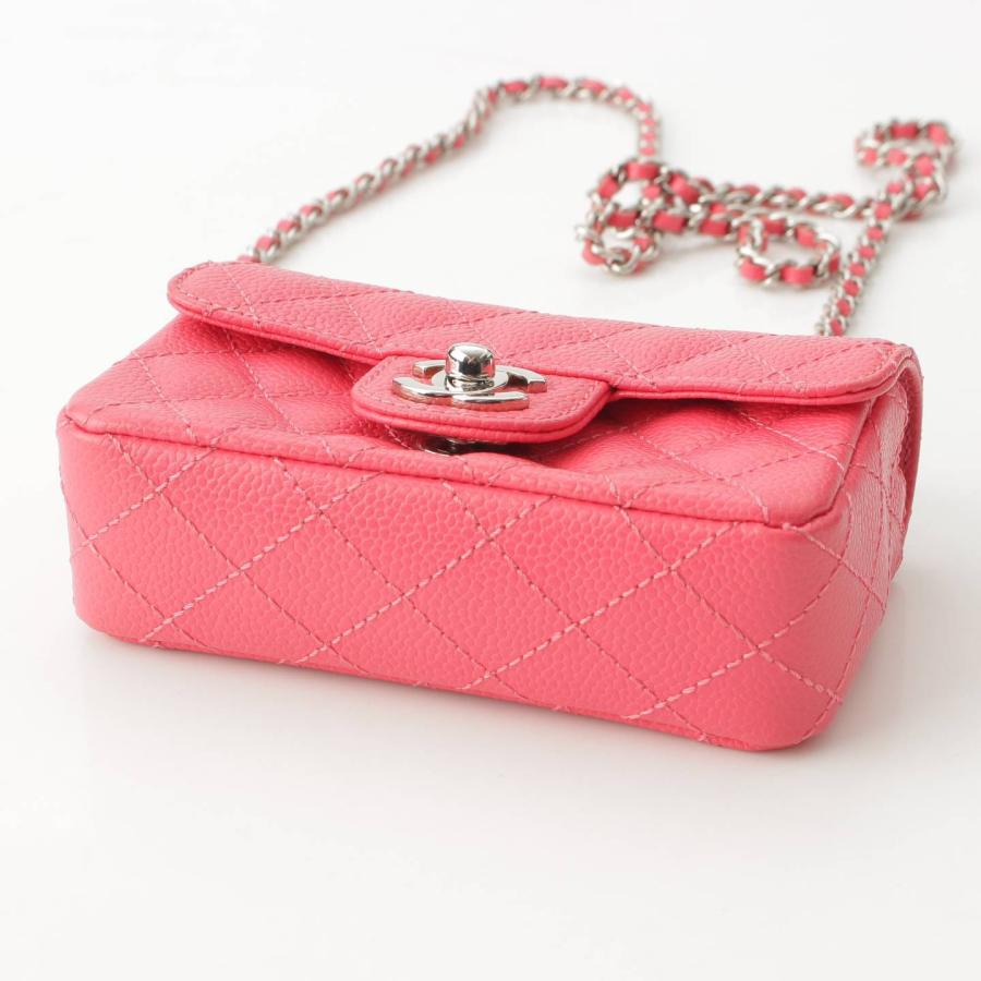 CHANEL 【シャネル】Chanel キャビアスキン ミニマトラッセ14 チェーン  