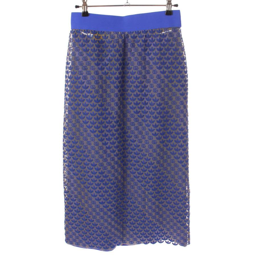 グッチ】Gucci アディダス コラボ 22SS 刺繍 GGチュール スカート  