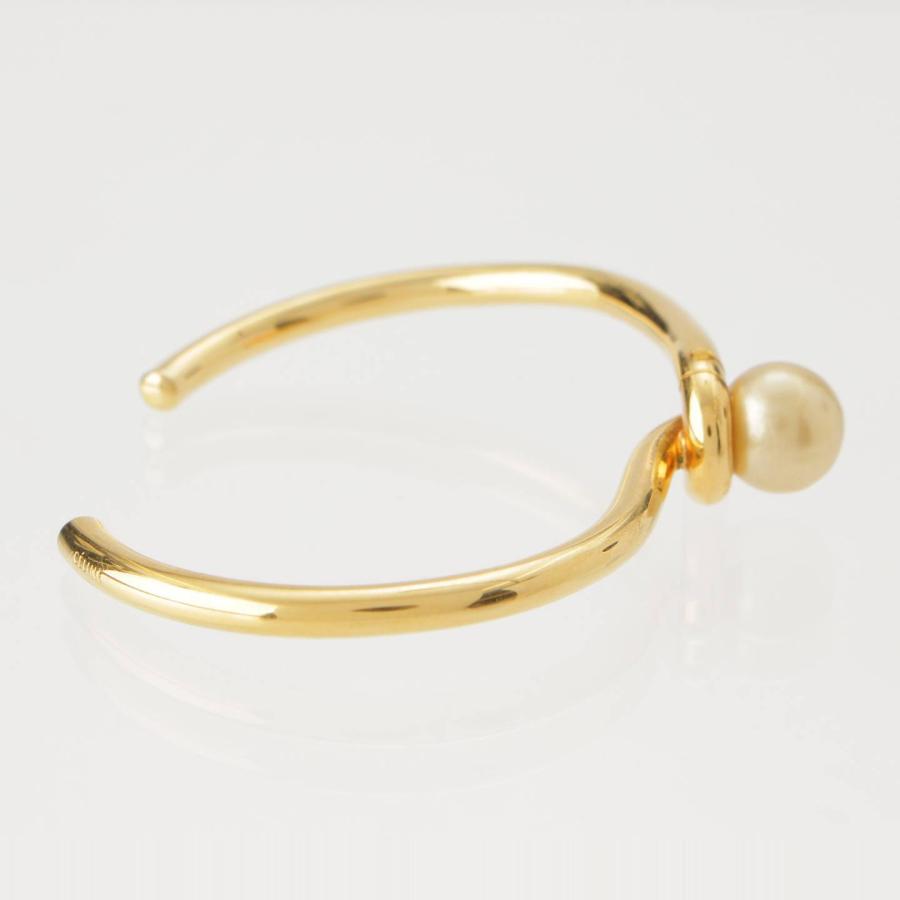 CELINE ゴールドバングル　sサイズ CELINE パール バングルゴールド