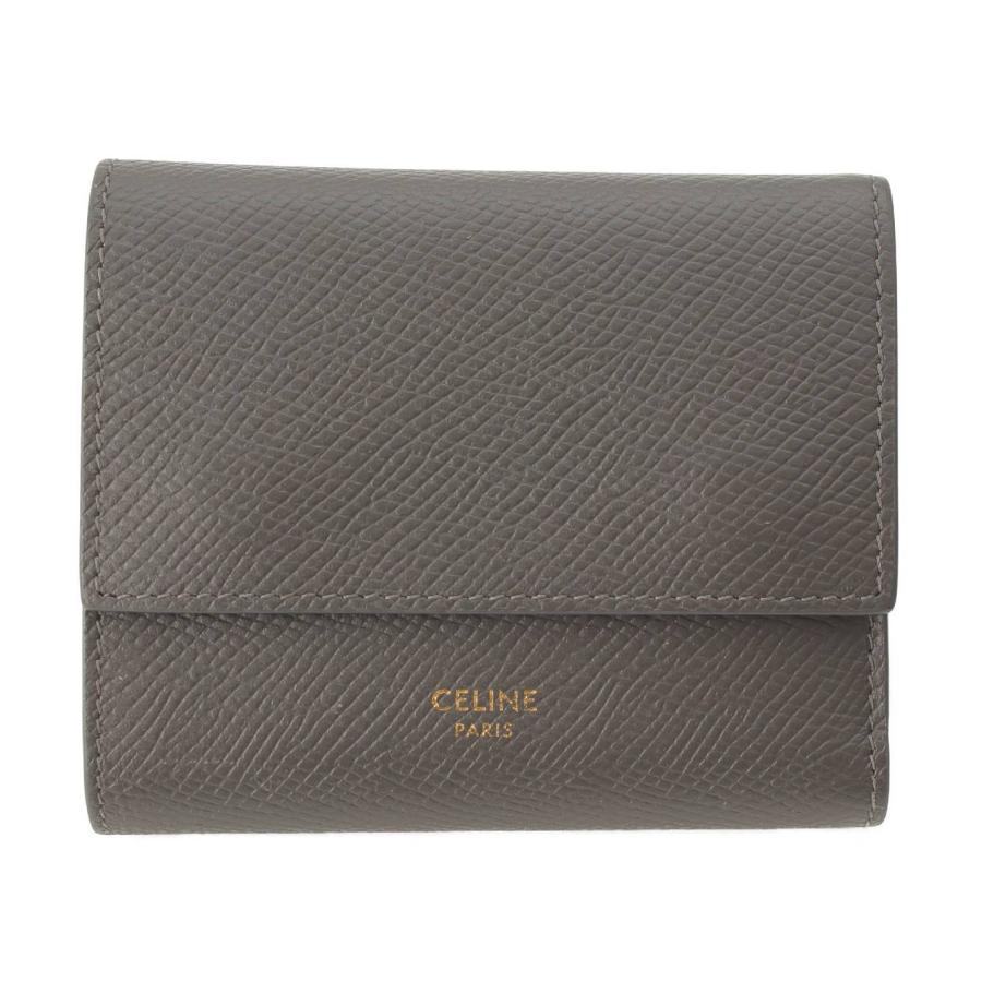 CELINE 【セリーヌ】Celine スモールトリフォールド レザー コンパクト 