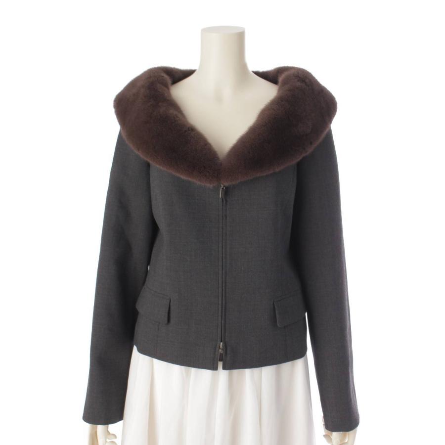 FOXEY スエードファージャケット 40