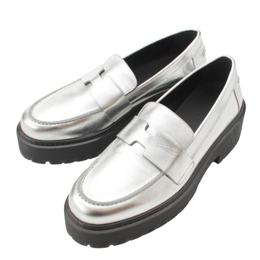 HERMES 【エルメス】Hermes モカシン ヒッチ レザー ローファー 