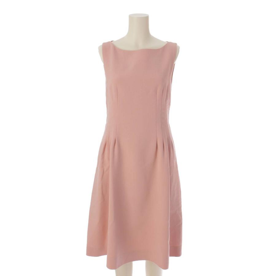 FOXEY ノースリーブミニワンピース 38 ピンク春〜夏