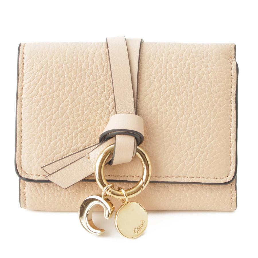 クロエ】Chloe アルファベット レザー コンパクト ウォレット 三つ折り  