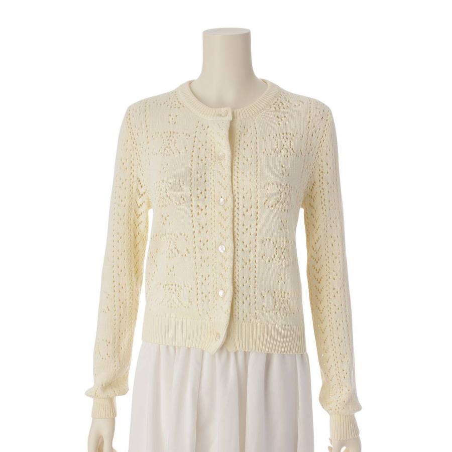 CELINE ホワイト カーディガン CELINE ホワイトカーディガン