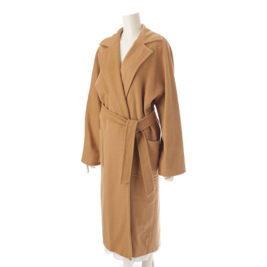 Max Mara 【マックスマーラ】Max mara ベルト付 キャメル100% ロング 