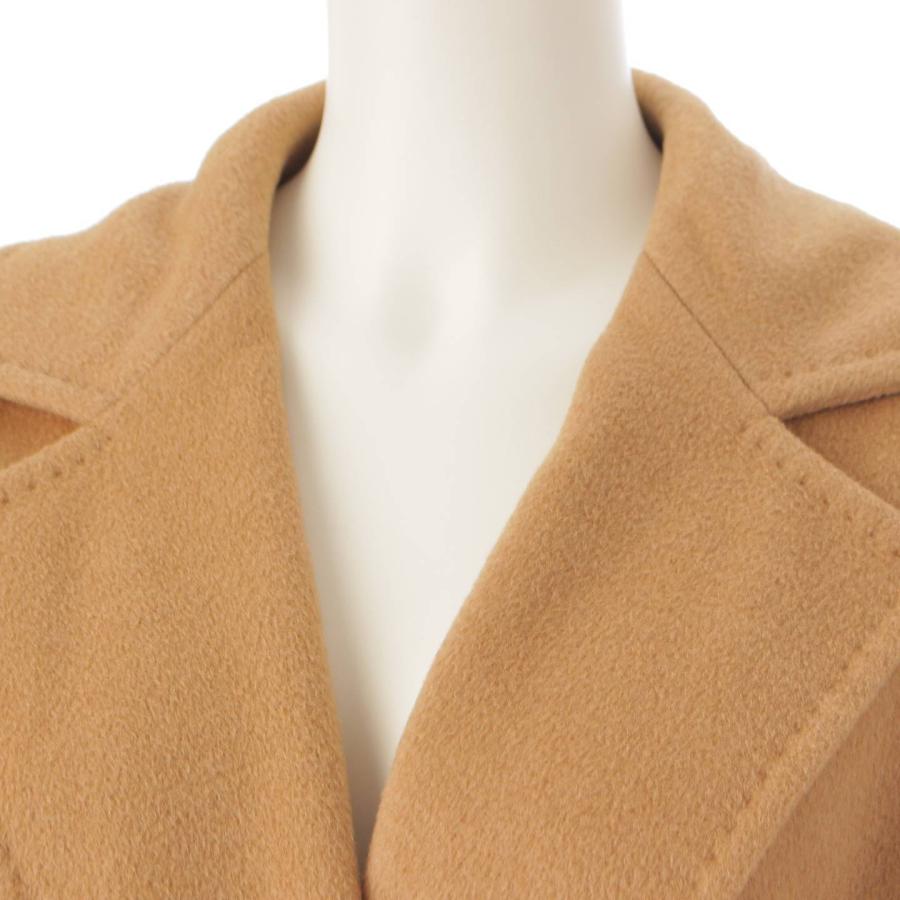 Max Mara 【マックスマーラ】Max mara ベルト付 キャメル100% ロング 