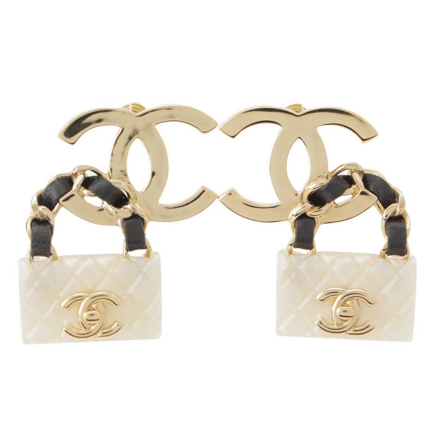 CHANEL ゴールド パール ピアス B23 Chanel シャネル ココマーク スクエア ピアス コスチューム