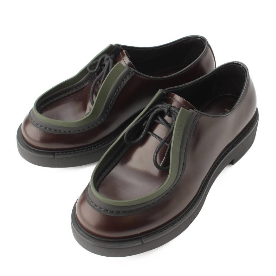 プラダ】Prada 23AW フラッシュドレザー レースアップ シューズ 2EG421 