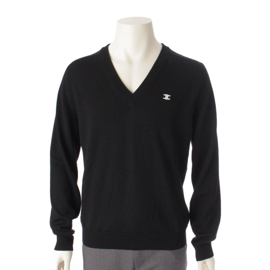 セリーヌトリオンフVネックセーター／ウール