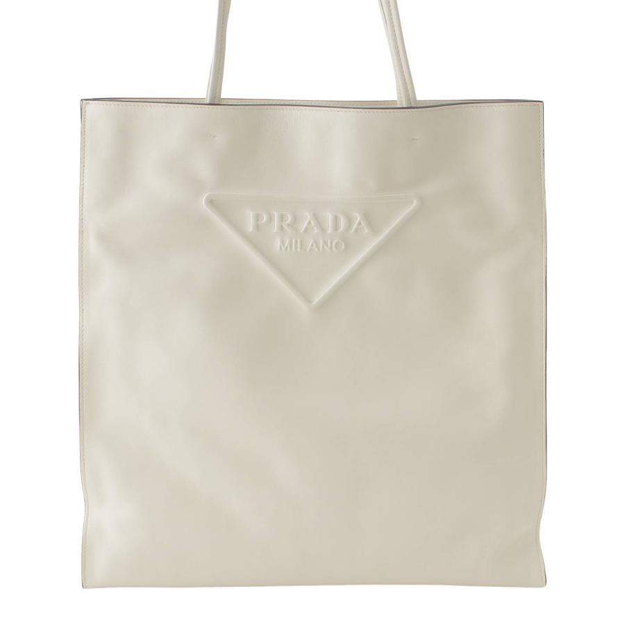 プラダ】Prada トライアングル レザー エンボス トートバッグ 1BG429  