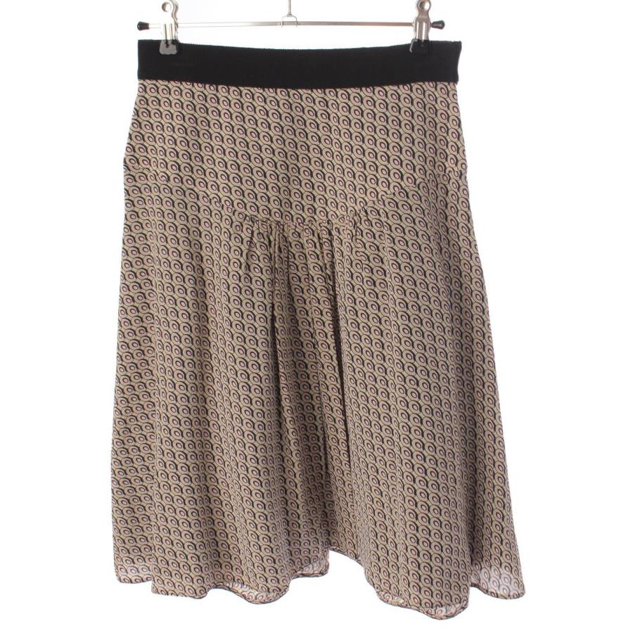 【美品】PRADA プラダ　フレアスカート　ステッチデザイン　ウール　38 美品】PRADA プラダ フレアスカート ステッチデザイン ウール 38