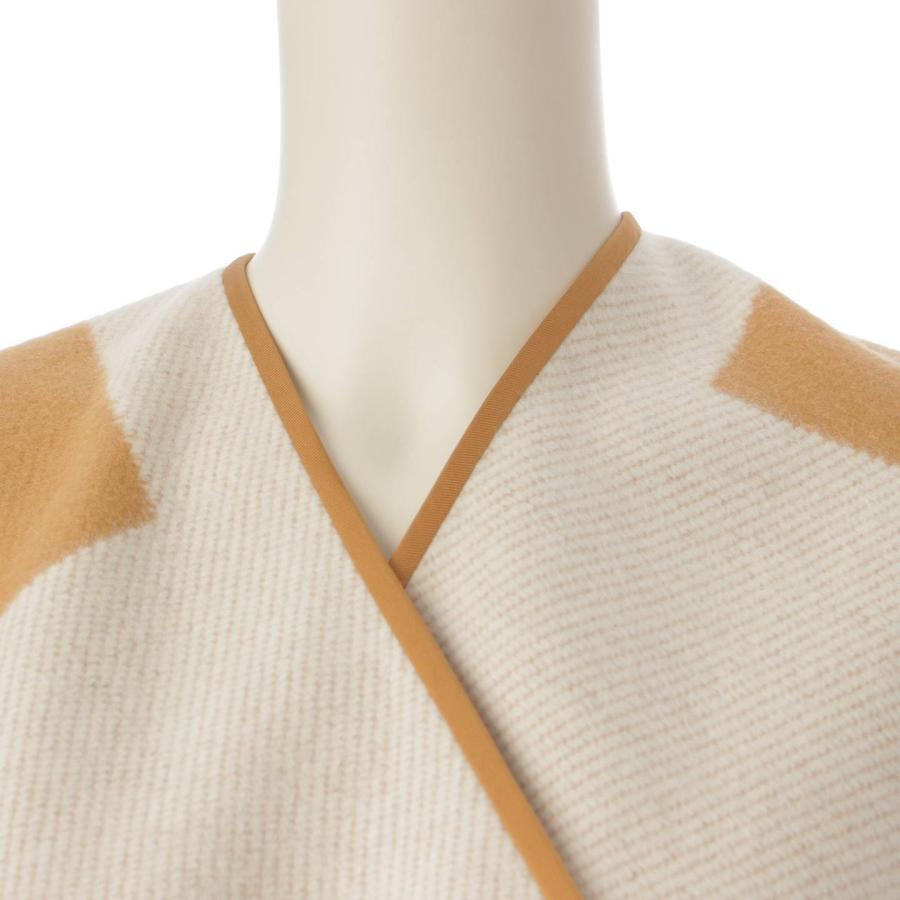 HERMES 【エルメス】Hermes ケープ カシミヤ エクリュ ポンチョ H 