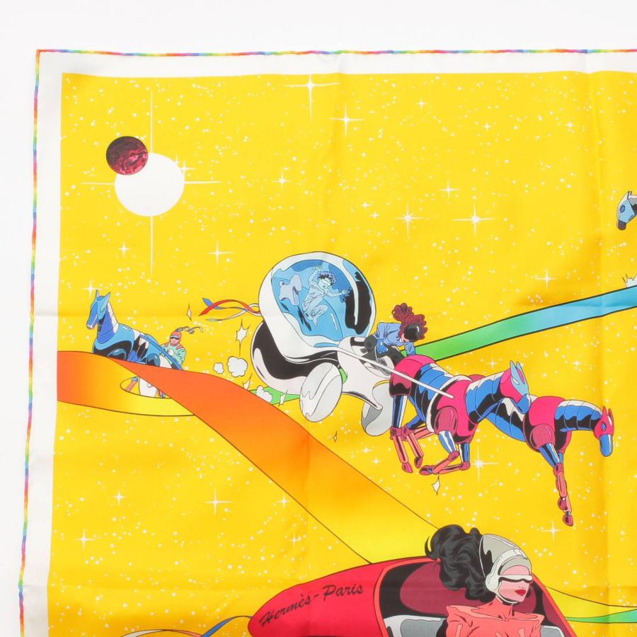 HERMES 【エルメス】Hermes カレ90 シルクスカーフ SpaceDerby 