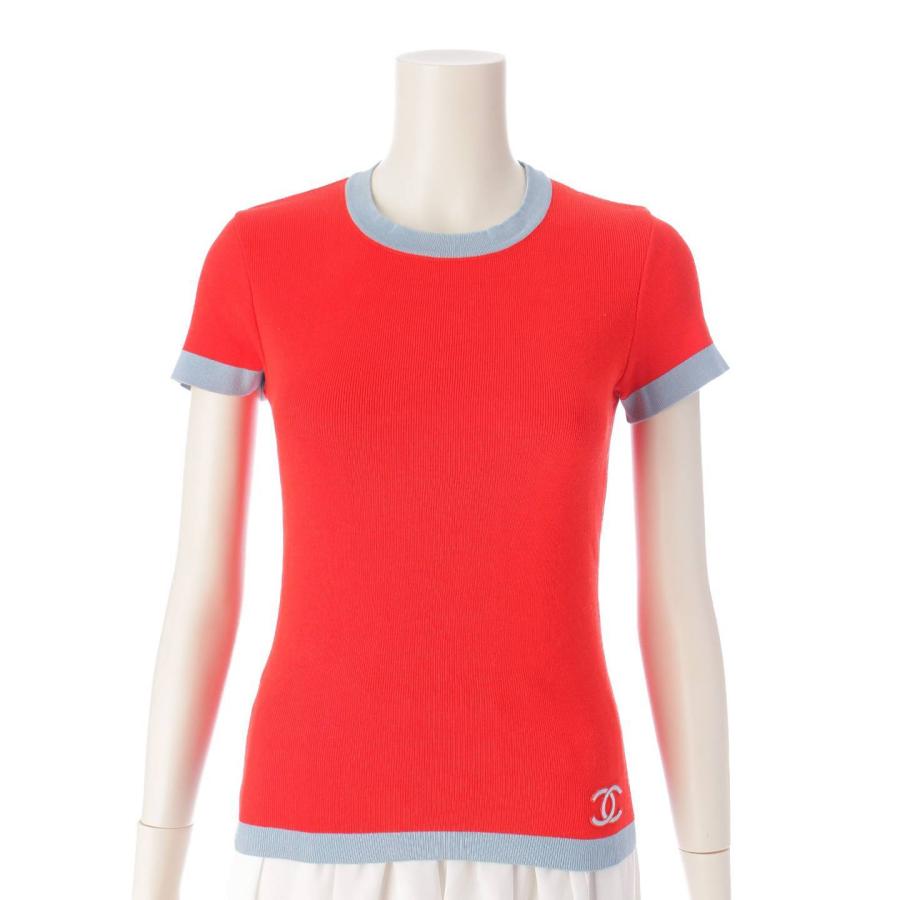 CHANEL 【シャネル】Chanel 02S ココマーク 半袖 ニット セーター  