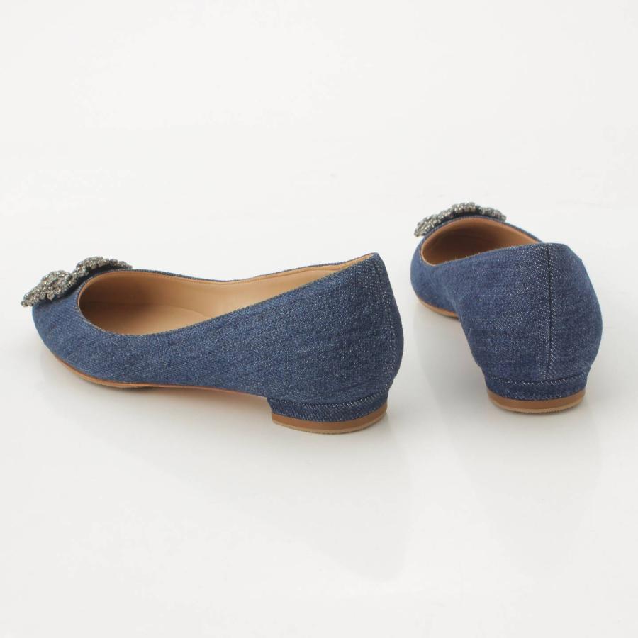 マノロブラニクデニムハンギシフラット36.5