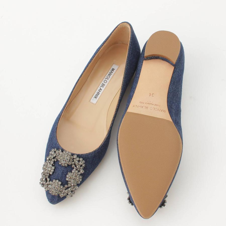 MANOLO BLAHNIK 【マノロブラニク】Manolo Blahnik デニム ハンギシ 