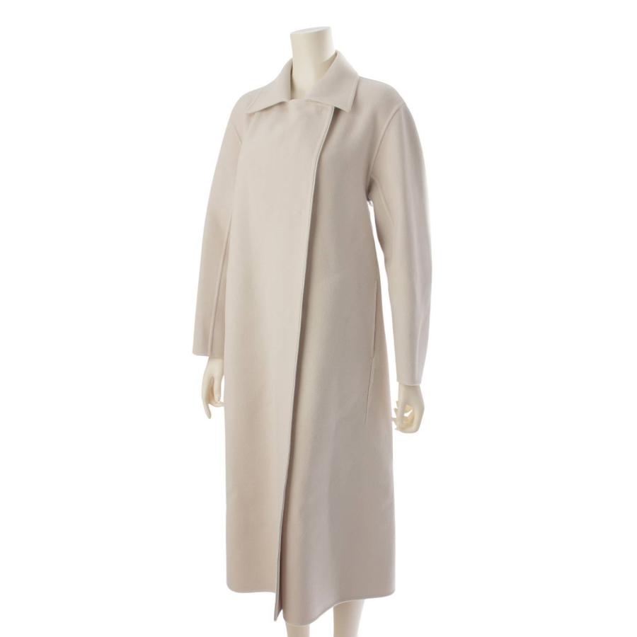 DRAWER 【ドゥロワー】DRAWER ウール ロング ステンカラーコート  