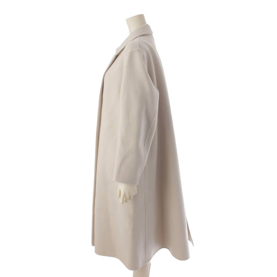 DRAWER 【ドゥロワー】DRAWER ウール ロング ステンカラーコート  