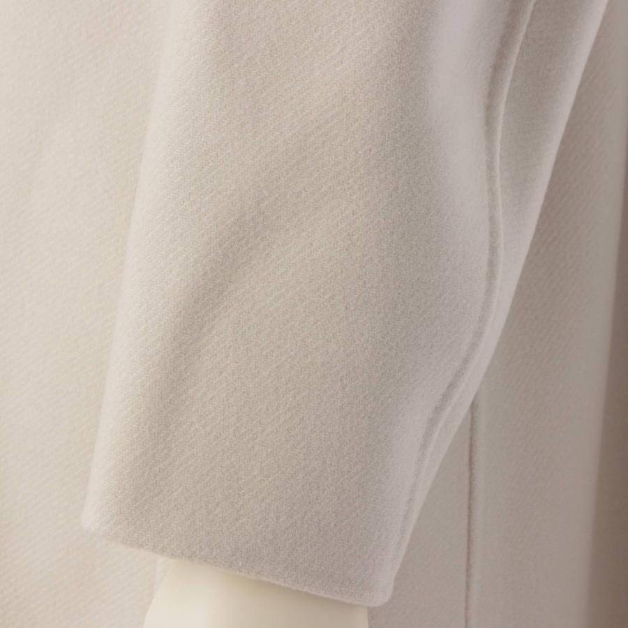 DRAWER 【ドゥロワー】DRAWER ウール ロング ステンカラーコート  